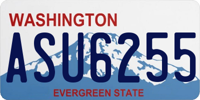 WA license plate ASU6255