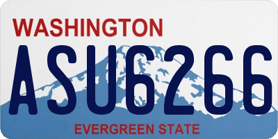 WA license plate ASU6266