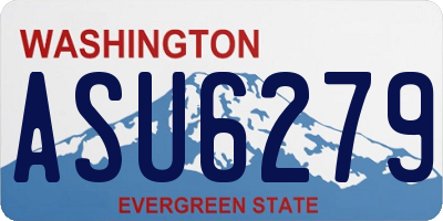 WA license plate ASU6279