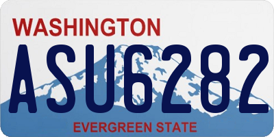 WA license plate ASU6282