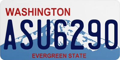 WA license plate ASU6290