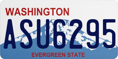 WA license plate ASU6295