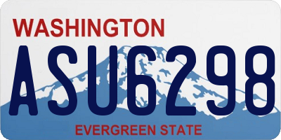 WA license plate ASU6298