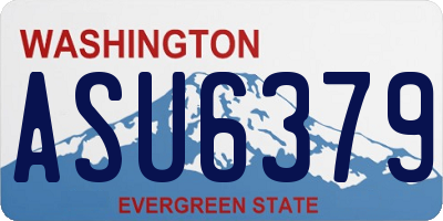 WA license plate ASU6379