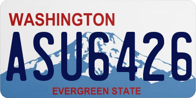 WA license plate ASU6426