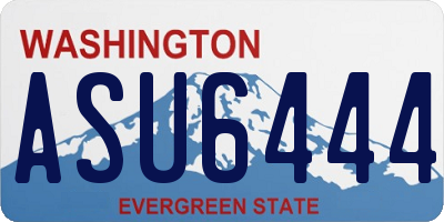 WA license plate ASU6444