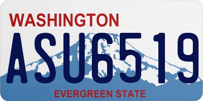 WA license plate ASU6519