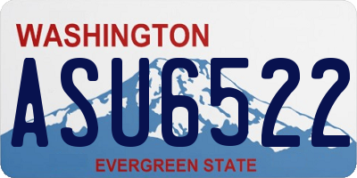 WA license plate ASU6522
