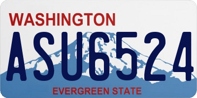 WA license plate ASU6524
