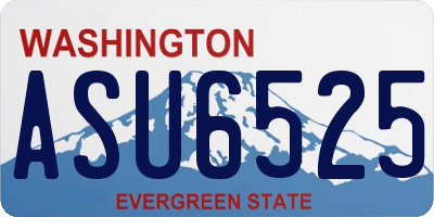 WA license plate ASU6525
