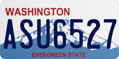 WA license plate ASU6527