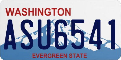 WA license plate ASU6541