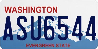 WA license plate ASU6544