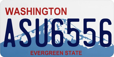 WA license plate ASU6556