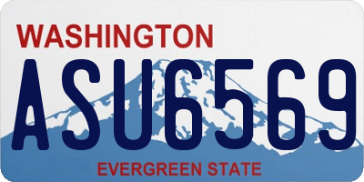 WA license plate ASU6569