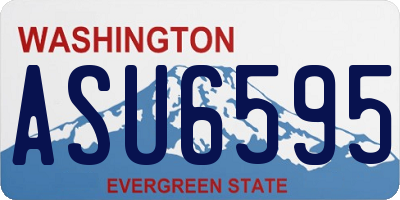WA license plate ASU6595