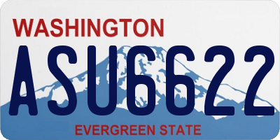 WA license plate ASU6622