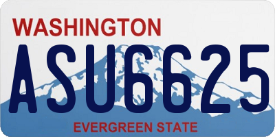 WA license plate ASU6625