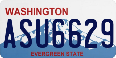 WA license plate ASU6629