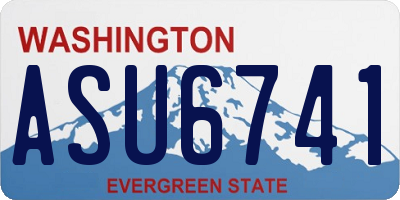 WA license plate ASU6741