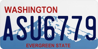 WA license plate ASU6779