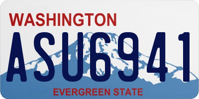 WA license plate ASU6941