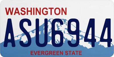 WA license plate ASU6944