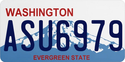 WA license plate ASU6979