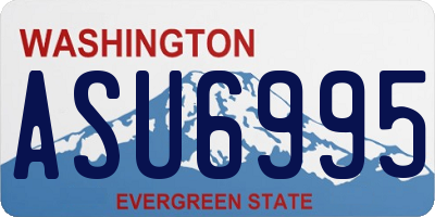 WA license plate ASU6995