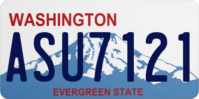 WA license plate ASU7121