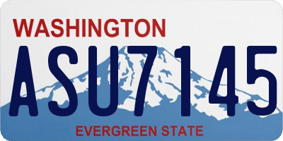 WA license plate ASU7145
