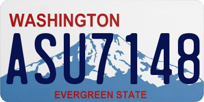 WA license plate ASU7148