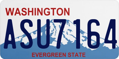 WA license plate ASU7164