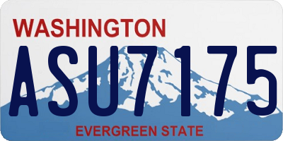 WA license plate ASU7175
