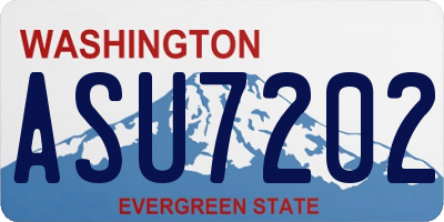 WA license plate ASU7202