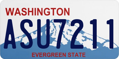 WA license plate ASU7211