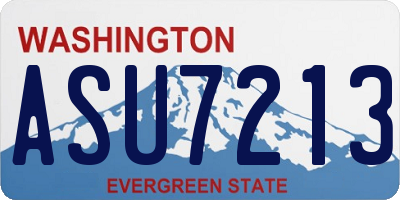 WA license plate ASU7213