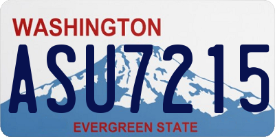 WA license plate ASU7215