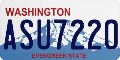 WA license plate ASU7220