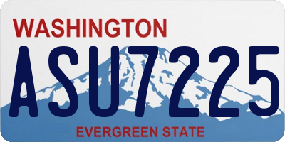 WA license plate ASU7225