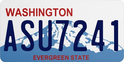 WA license plate ASU7241