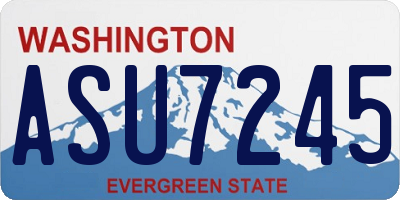 WA license plate ASU7245