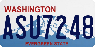 WA license plate ASU7248