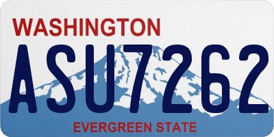 WA license plate ASU7262