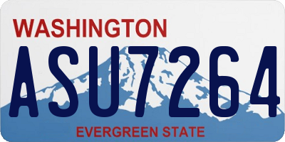 WA license plate ASU7264