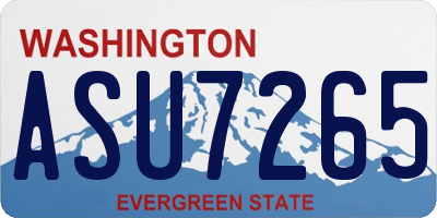 WA license plate ASU7265