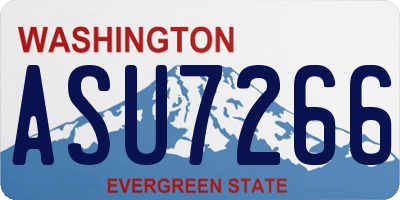 WA license plate ASU7266