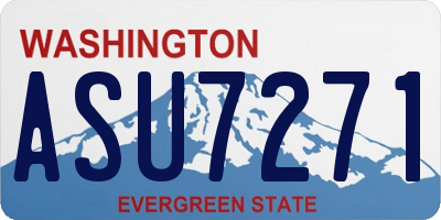 WA license plate ASU7271