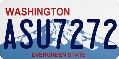 WA license plate ASU7272