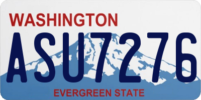 WA license plate ASU7276